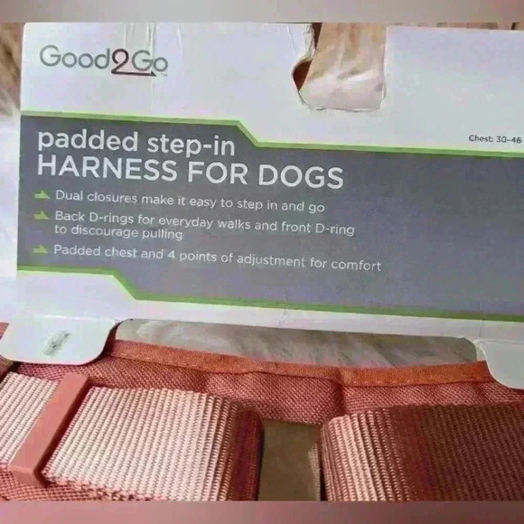 Padded step in dog harness size XL pink NWT - Picture 6 of 9